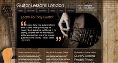 Desktop Screenshot of guitarlessonslondon.com