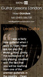 Mobile Screenshot of guitarlessonslondon.com